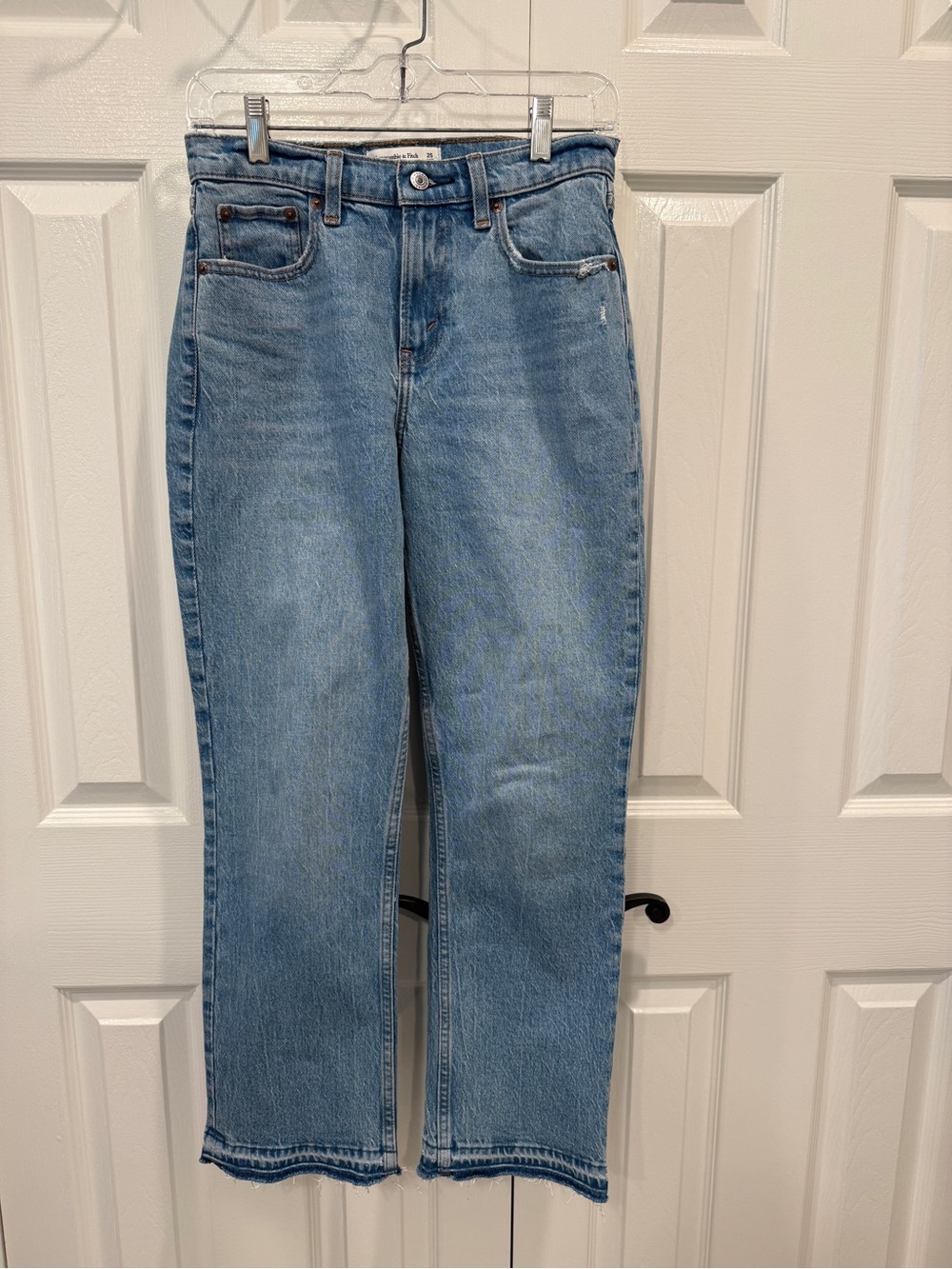 Abercrombie & Fitch curve love 90s straight mid rise jean size 25 short